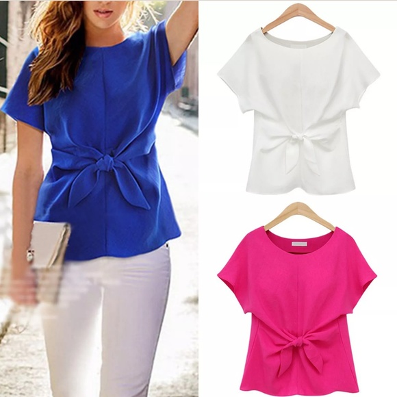 Tie Front Top - Picture 2 of 2